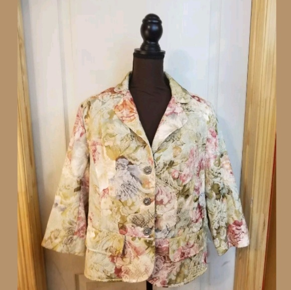 Lane Bryant Jackets & Blazers - Floral blazer size 16 lane bryant